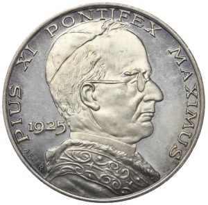 Italy, Medal Pope Pius XI, 1975, 925 silver