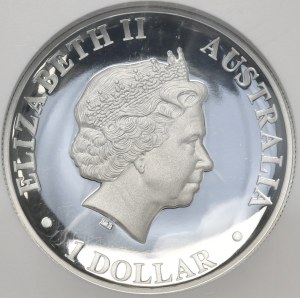 Australia, 1 dolar 2017, Kangur, high relief, proof