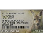 Australia, 1 dolar 2017, Kangur, high relief, proof