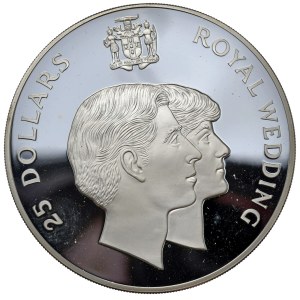 Jamajka, 25 Dolarów, 1981r., 4,04oz., w oryginalnym pudełku