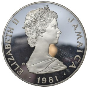 Jamajka, 25 Dolarów, 1981r., 4,04oz., w oryginalnym pudełku