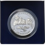 Wyspy Cooka, 100 Dolarów, 1991r., 5oz., Rushmore, Rzadkość