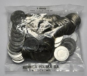 Third Republic, 1 zloty 2019, mint pouch 100 pcs.