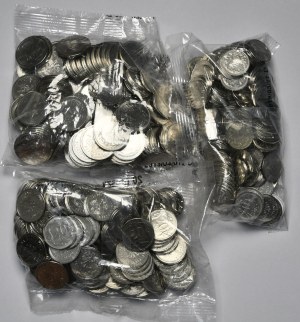 Third Republic, 50 pennies, 20 pennies and 10 pennies 2019, 3 x mint bag of 100 pieces.