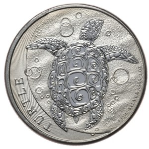 Niue, 5 Dolarów, 2015r., Żółw, 2 oz.