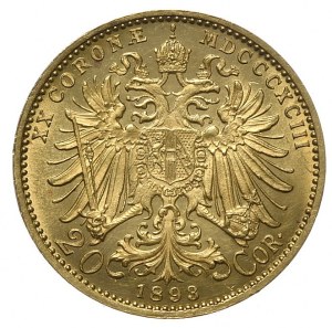 Austria, Franz Joseph, 20 crowns 1893