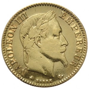 France, Napoleon III, 10 francs 1865 A