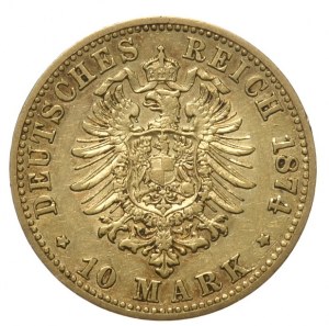 Germany, Prussia, 10 marks 1874 B