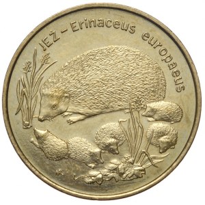 Polska, 2 złote 1996, jeż