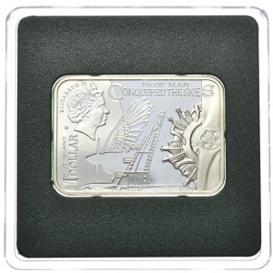 Niue, 1 dolar 2010, Ikar, w oryginalnym drewnianym pudełku z certyfikatem