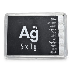 Sztabka 5x1g, Valcambi