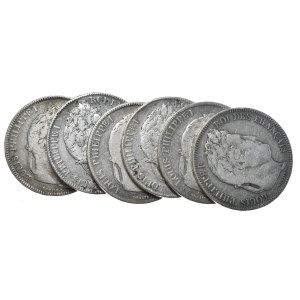 France, 6x5 Francs, 1833-41.