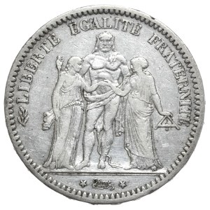 Francúzsko, 5 frankov, 1873, Hercules