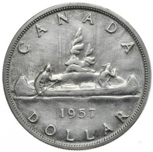 Canada, $1, 1957.
