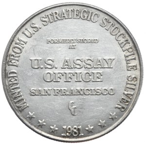 USA, 1 oz., 1981, San Francisco