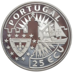 Portugal, 25 Ecu, 1991, Navegador