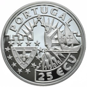Portugal, 25 Ecu, 1996, Cabral