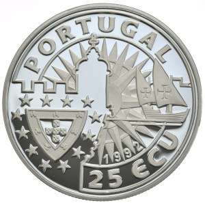 Portugalia, 25 Ecu, 1992r., Joao II