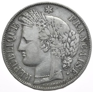 France, 5 Francs, 1850. Ceres