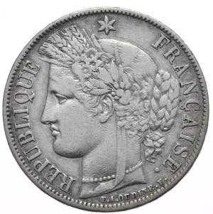 France, 5 Francs, 1851. Ceres