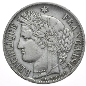 Francja, 5 Franków, 1851r. Ceres
