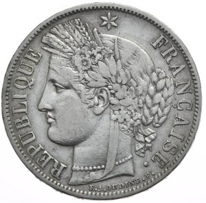 France, 5 Francs, 1849. Ceres
