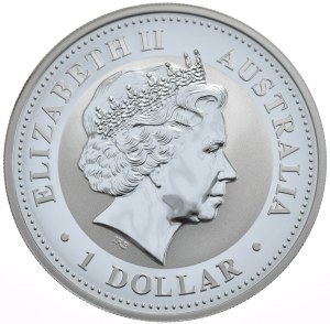Australia, Kookaburra, 2009, 1 oz. anniversary limited edition for the 20th anniversary of the series, image 1990.