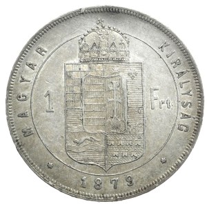 Hungary, 1 Forint, 1879.