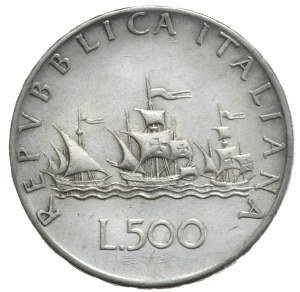Italy, 500 lira, 1958.