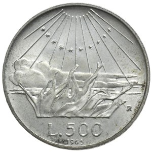 Włochy, 500 lirów, 1965r.