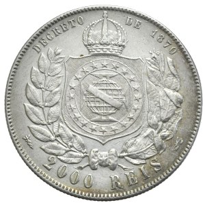 Brazylia, 2000 Reis (Reali), 1888r.