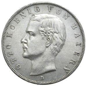 Germany, Bavaria, 3 Marks, 1908.