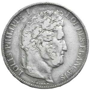Francja, 5 Franków, 1845r., A