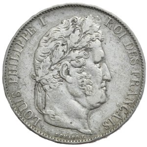 Francja, 5 Franków, 1847r., A