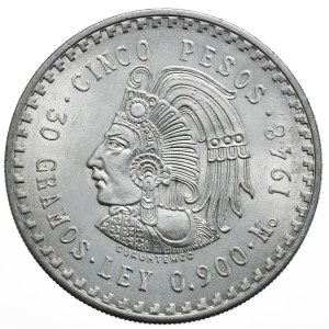 Messico, 5 Pesos, 1948.