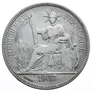 Indochiny Francuskie, 1 Piastr, 1907r.