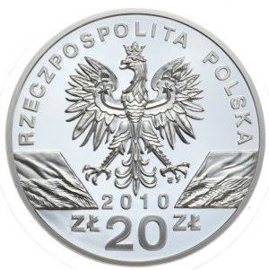 Poland, 20 gold, 2010, Horseshoe Bat