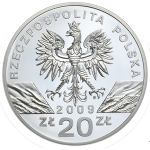 Polska, 20 złotych, 2009r., Jaszczurka