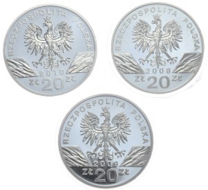 Poland, 3x20 zloty, 2008-10r.