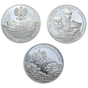 Polska, 3x20 złotych, 2004-9r.