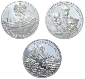 Poland, 3x20 gold, 2004-9.