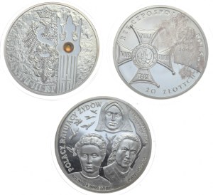 Poland, 3x20 gold, 2004-9.