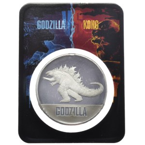 Niue, 2 Dolary, 2021r. Godzilla