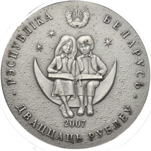 Białoruś, 20 Rubli, 2007r., Przygody Alicji w...