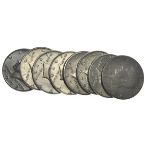USA, 1/2 Dolara, 1971-4r., 8 szt.