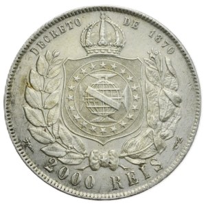 Brazylia, 2000 Reis (Reali), 1888r.