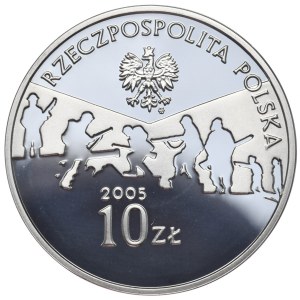 Polska, 10 złotych, 2005r., Zakończenie II W.Św.