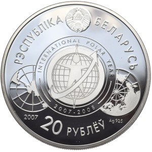 Białoruś, 20 Rubli, 2007r., Pingwiny