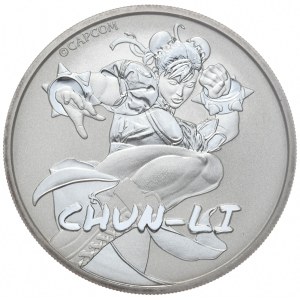 Tuvalu, 1 Dolar, 2022r., Chun-Li