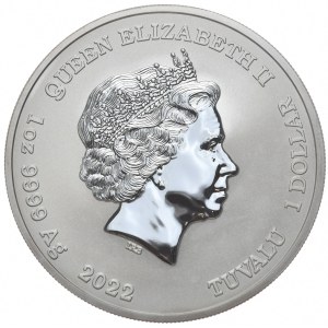 Tuvalu, 1 Dolar, 2022r., Chun-Li